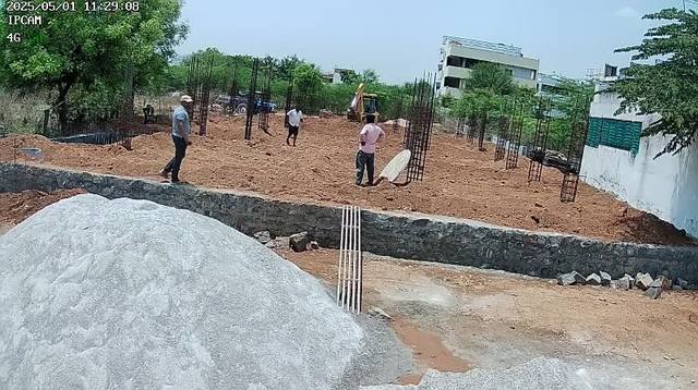 Akshara Aditya Homes — Milestone pooja & stilt columns