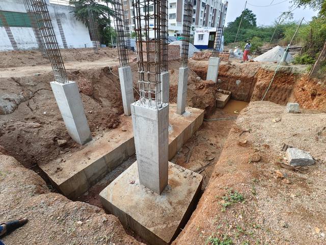 Akshara Aditya Homes — Footings & starter columns