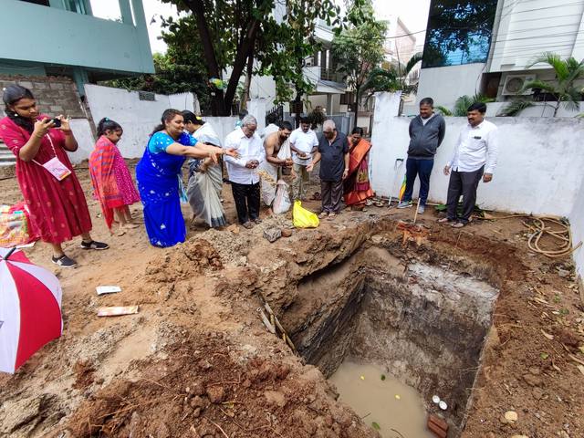 Sai Subham Gayatri Homes — Bhoomi pooja & groundwork