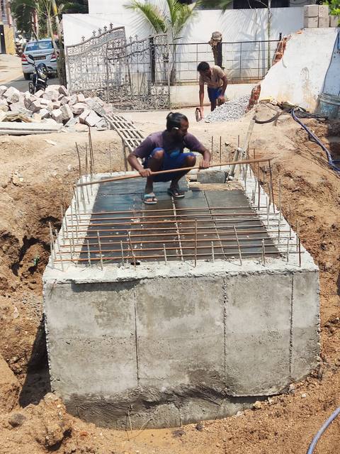 Sai Subham Gayatri Homes — Columns rise