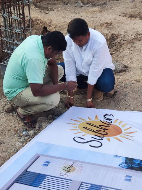 Sai Subham Gayatri Homes — Columns rise