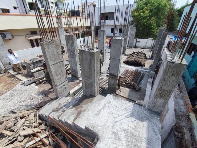 Sai Subham Gayatri Homes — Columns rise