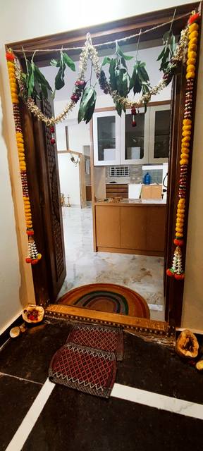 Pooja room in a finished home